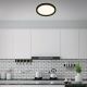 Briloner 7361-015 - Φωτιστικό οροφής LED CADRE LED/18W/230V d. 29,7 cm μαύρο