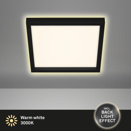 Briloner 7362-015 - Φωτιστικό οροφής LED CADRE LED/18W/230V 29,6x29,6 cm μαύρο