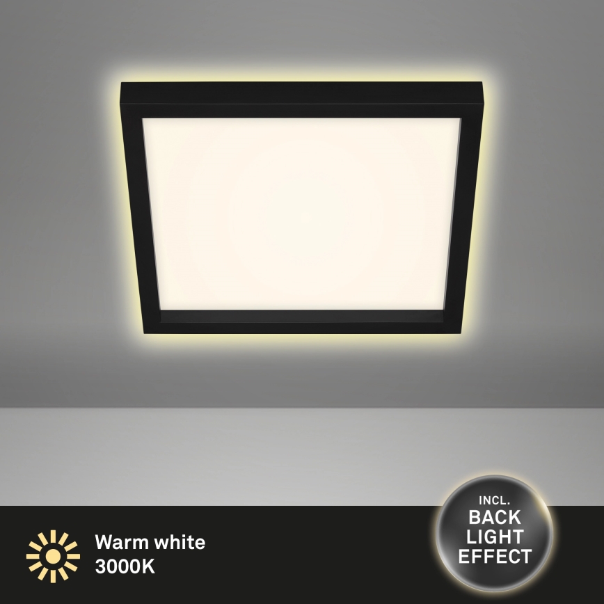 Briloner 7362-015 - Φωτιστικό οροφής LED CADRE LED/18W/230V 29,6x29,6 cm μαύρο