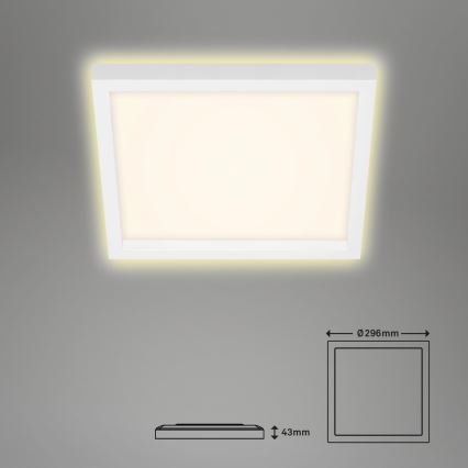 Briloner 7362-016 - Φωτιστικό οροφής LED CADRE LED/18W/230V 29,6x29,6 cm λευκό