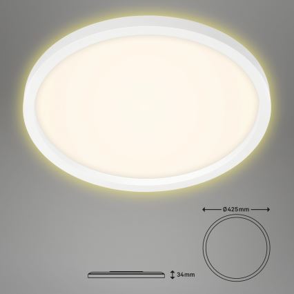 Briloner 7363-016 - Φωτιστικό οροφής LED CADRE LED/22W/230V d. 42,5 cm λευκό