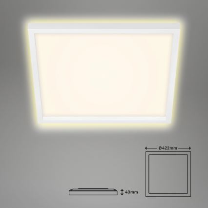 Briloner 7364-016 - Φωτιστικό οροφής LED CADRE LED/22W/230V 42,2x42,2 cm λευκό