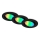 Briloner 7373-035 - ΣΕΤ 3x LED RGB Χωνευτό φωτιστικό οροφής dimming LED/4,9W/230V Wi-Fi Tuya + τηλεχειριστήριο