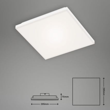 Briloner 7378-016 - Πάνελ dimming LED LED/12W/230V 3000/4000/6500K + τηλεχειριστήριο