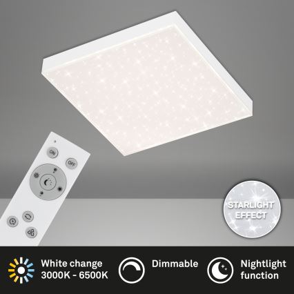 Briloner 7381-016 - LED Dimmable φωτιστικό οροφής STARRY SKY LED/15W/230V 3000-6500K + τηλεχειριστήριο