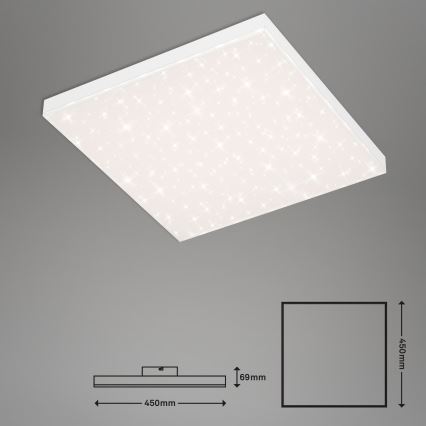 Briloner 7381-116 - LED Dimmable φωτιστικό οροφής STARRY SKY LED/24W/230V 3000-6500K + τηλεχειριστήριο