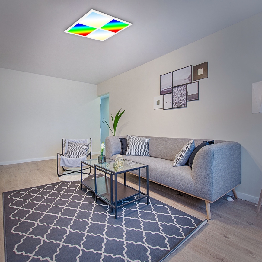 Briloner 7387-016 - Ρυθμιζόμενο φωτιστικό οροφής LED RGBW LED/24W/230V 3000-6500K + τηλεχειριστήριο