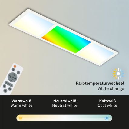 Briloner 7388-016 - RGBW Φωτιστικό οροφής dimming LED/24W/230V 3000-6500K + τηλεχειριστήριο