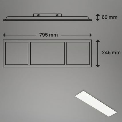 Briloner 7388-016 - RGBW Φωτιστικό οροφής dimming LED/24W/230V 3000-6500K + τηλεχειριστήριο