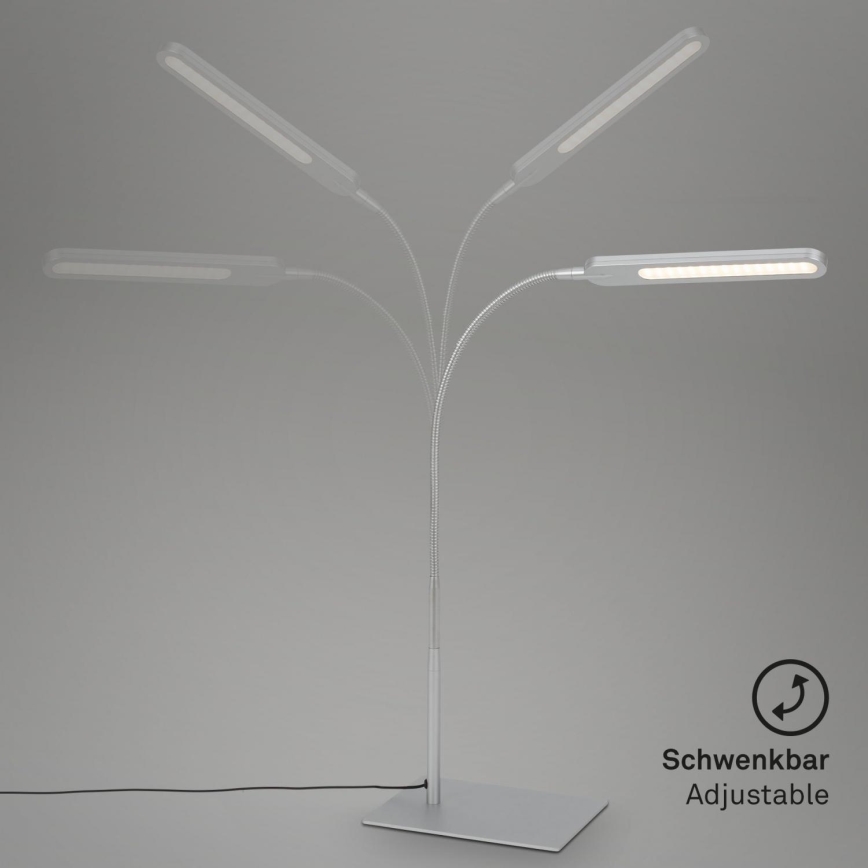 Briloner 7389-014 - LED Dimming touch flexible επιτραπέζια λάμπα SERVO LED/8W/230V 3000/4000/6500K