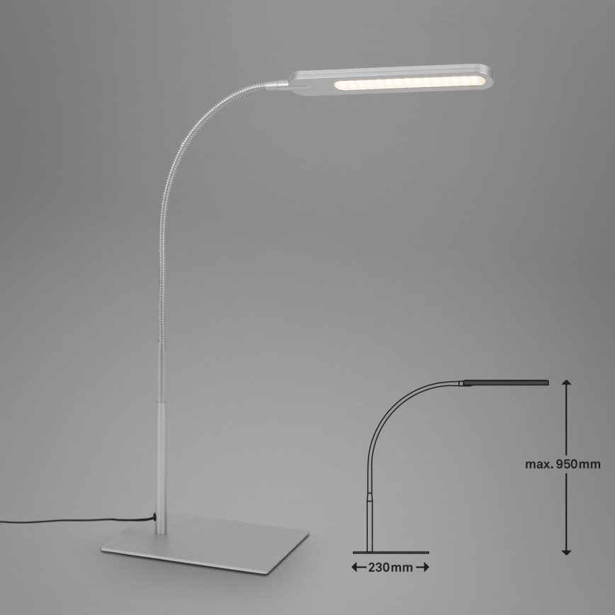 Briloner 7389-014 - LED Dimming touch flexible επιτραπέζια λάμπα SERVO LED/8W/230V 3000/4000/6500K