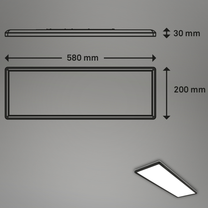 Briloner 7402-415 - Φωτιστικό οροφής LED SLIM LED/22W/230V