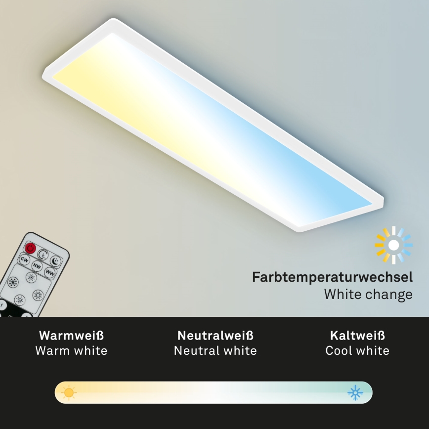 Briloner 7403-016 - LED Dimmable φωτιστικό οροφής SLIM LED/23W/230V 2700-6500K + τηλεχειριστήριο
