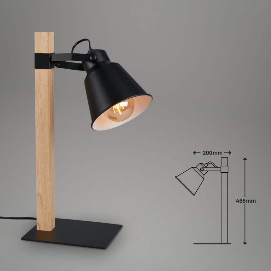Briloner 7406-015 - Eπιτραπέζια λάμπα TALE 1xE27/25W/230V μαύρο