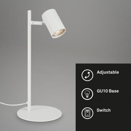 Briloner 7408-016 - Eπιτραπέζια λάμπα RETRO 1xGU10/9W/230V λευκό