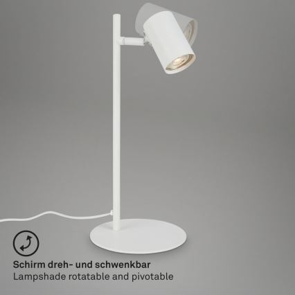 Briloner 7408-016 - Eπιτραπέζια λάμπα RETRO 1xGU10/9W/230V λευκό