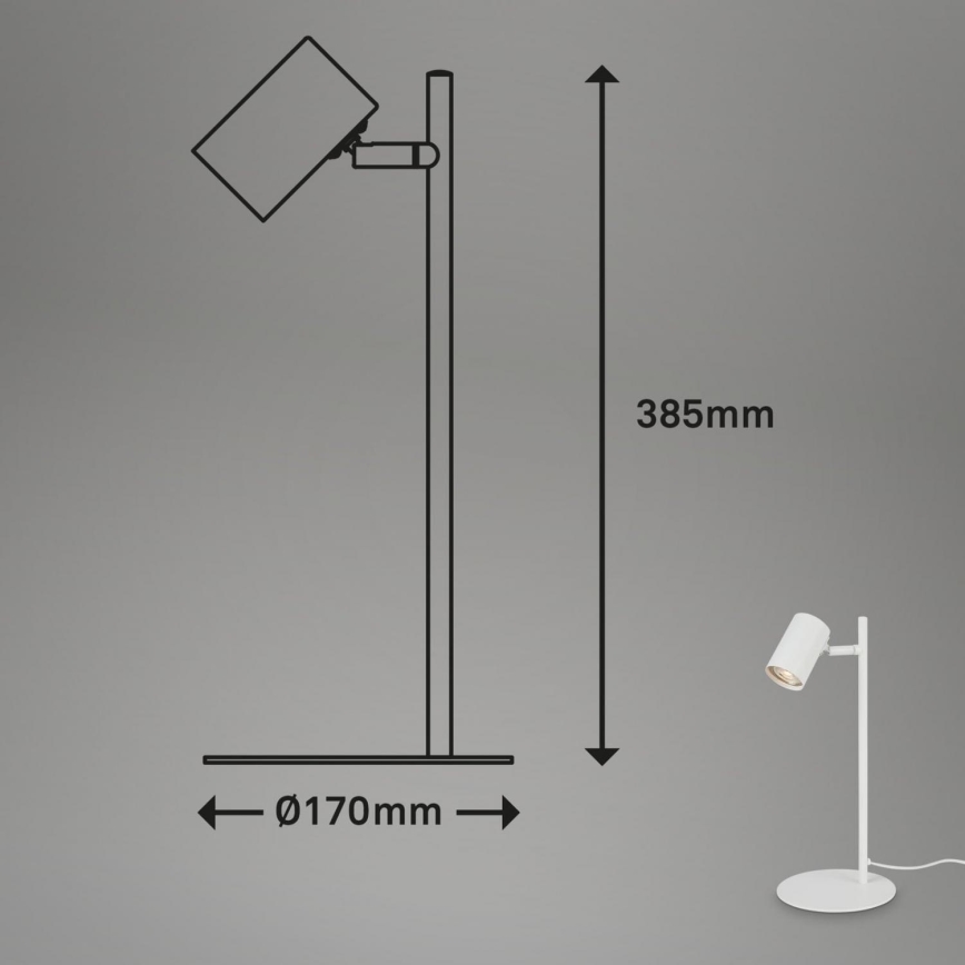 Briloner 7408-016 - Eπιτραπέζια λάμπα RETRO 1xGU10/9W/230V λευκό