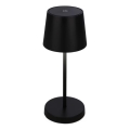 Briloner 7423015 - Επαναφορτιζόμενος εξωτερικός επιτραπέζιος φωτιστικό LED με ρύθμιση φωτεινότητας LED/2,6W/5V IP44 2000 mAh μαύρο