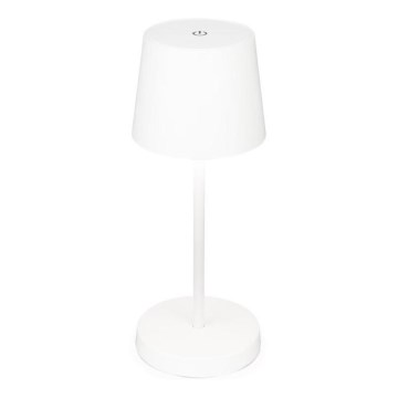 Briloner 7423016 - LED Dimming επαναφορτιζόμενο Εξωτερικού χώρου Επιτραπέζιο φωτιστικό LED/2,6W/5V IP44 λευκό