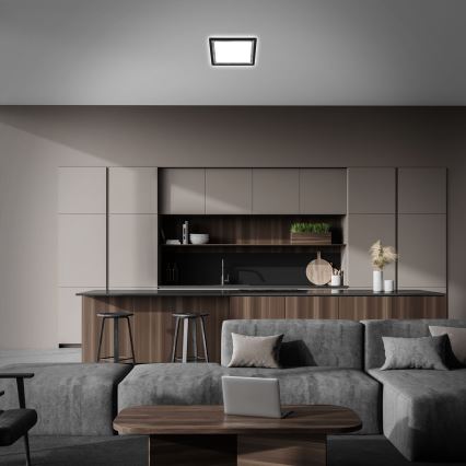 Briloner 7457-414 - LED Φωτιστικό οροφής SLIM LED/18W/230V 4000K 29x29 cm μαύρο