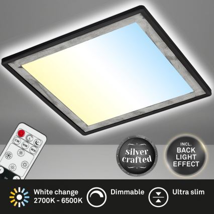 Briloner 7459-414 - LED Dimmable φωτιστικό οροφής SLIM LED/22W/230V 2700-6500K + τηλεχειριστήριο