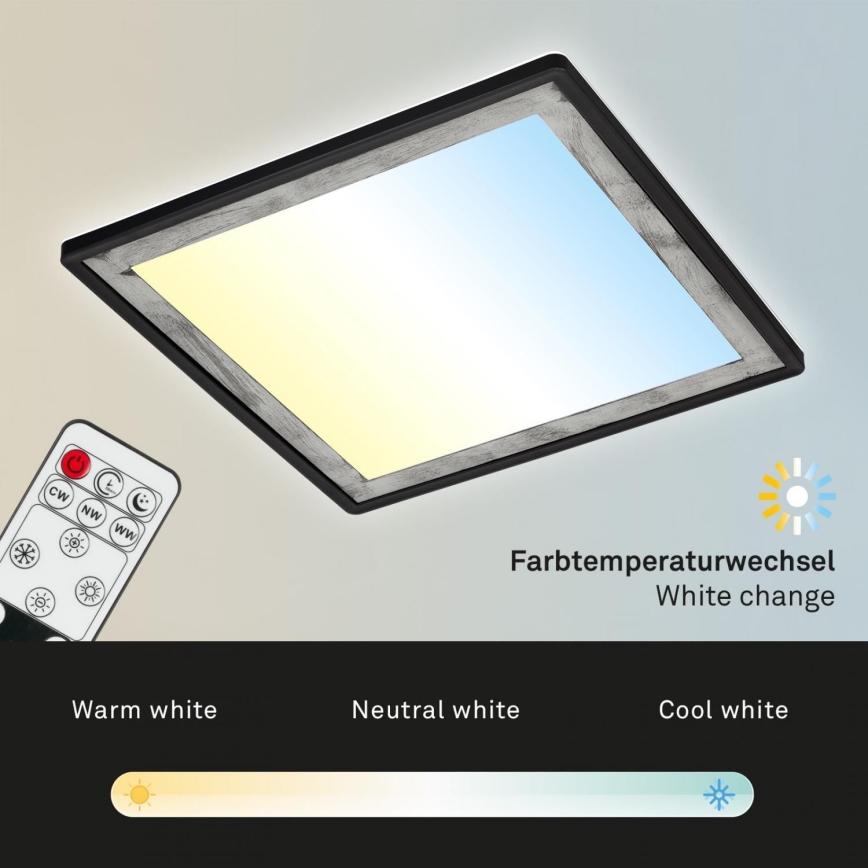 Briloner 7459-414 - LED Dimmable φωτιστικό οροφής SLIM LED/22W/230V 2700-6500K + τηλεχειριστήριο
