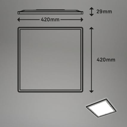 Briloner 7459-414 - LED Dimmable φωτιστικό οροφής SLIM LED/22W/230V 2700-6500K + τηλεχειριστήριο