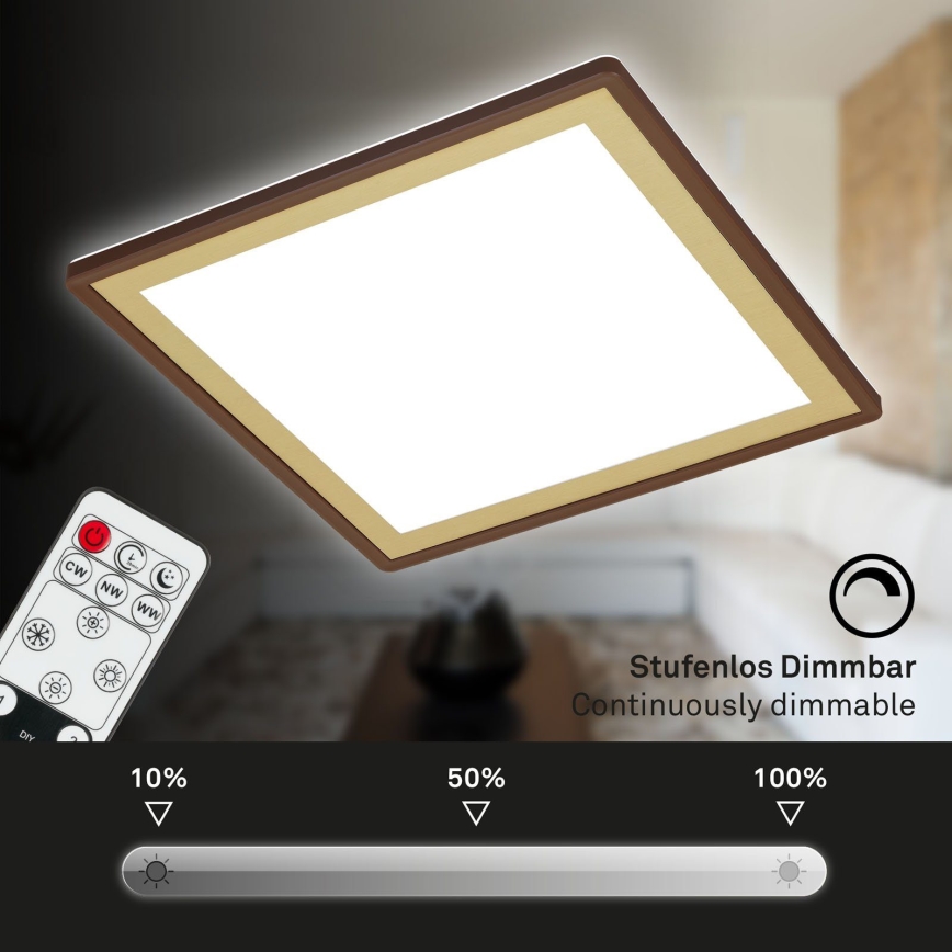 Briloner 7459-417 - LED Dimmable φωτιστικό οροφής DECO LED/24W/230V 2700-6500K + τηλεχειριστήριο