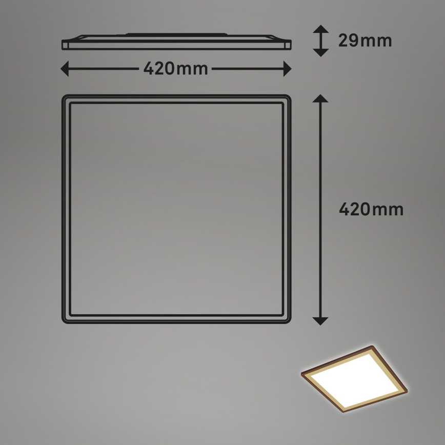 Briloner 7459-417 - LED Dimmable φωτιστικό οροφής DECO LED/24W/230V 2700-6500K + τηλεχειριστήριο