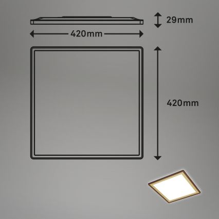 Briloner 7459-417 - Ρυθμιζόμενο LED οροφής φωτιστικό DECO LED/24W/230V 2700-6500K + τηλεχειριστήριο