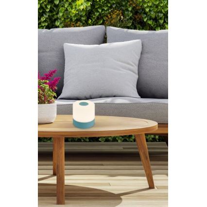 Briloner 7461010 - LED Dimming επαναφορτιζόμενο Εξωτερικού χώρου Επιτραπέζιο φωτιστικό LED/2W/5V IP44 μπλε