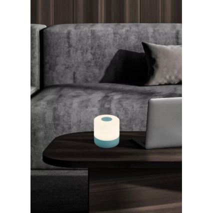 Briloner 7461010 - LED Dimming επαναφορτιζόμενο Εξωτερικού χώρου Επιτραπέζιο φωτιστικό LED/2W/5V IP44 μπλε