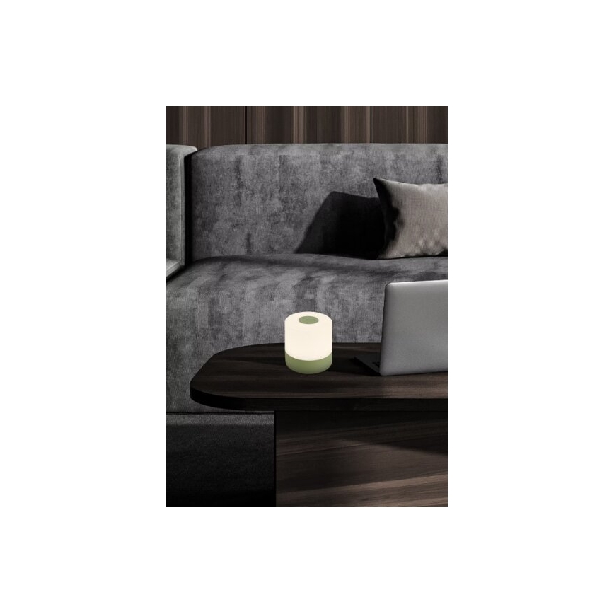 Briloner 7461019 - LED Dimming επαναφορτιζόμενο Εξωτερικού χώρου Επιτραπέζιο φωτιστικό LED/2W/5V IP44 πράσινο