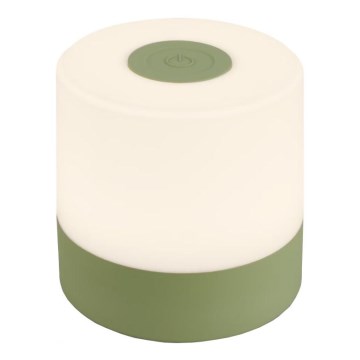 Briloner 7461019 - Επαναφορτιζόμενος εξωτερικός επιτραπέζιος φωτισμός LED με ρύθμιση φωτεινότητας LED/2W/5V IP44 1200 mAh πράσινο