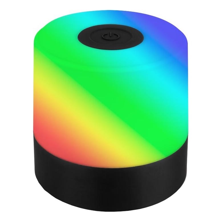 Briloner 7462015 - LED RGB Επαναφορτιζόμενο Εξωτερικού χώρου Επιτραπέζιο φωτιστικό LED/1,5W/5V IP44 μαύρο