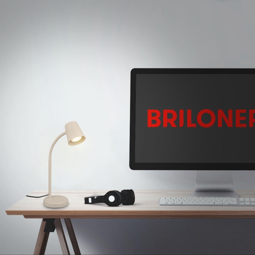 Briloner 7476-011 - Επιτραπέζιο φωτιστικό SKRIVA 1xGU10/9W/230V μπεζ