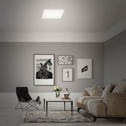 Briloner 7491-016 - LED RGBW ρυθμιζόμενο φωτιστικό οροφής SMART LED/22W/230V 4000K 42x42 cm Wi-Fi Tuya + τηλεχειριστήριο