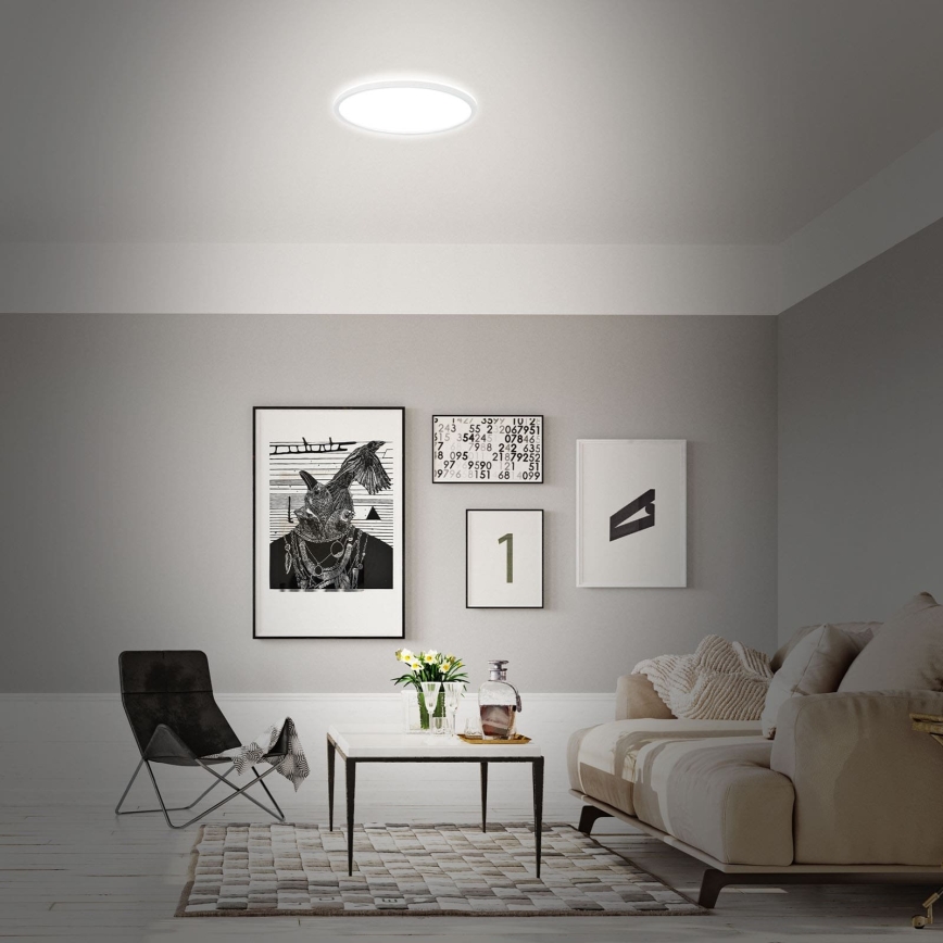 Briloner 7494016 - LED RGBW ρυθμιζόμενο φωτιστικό οροφής SMART LED/22W/230V 4000K διάμ. 42 cm Wi-Fi Tuya + τηλεχειριστήριο