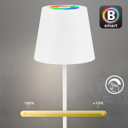 Briloner 7559016 - LED RGB ρυθμιζόμενη επαναφορτιζόμενη εξωτερική επιτραπέζια λάμπα COLORIS LED/3,5W/5V IP44 2000 mAh Wi-Fi Tuya