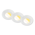 Briloner 7588036 - Σετ 3x LED χωνευτά φωτιστικά μπάνιου KLIRA LED/4,9W/230V 2500/3000/4000K IP44 λευκά
