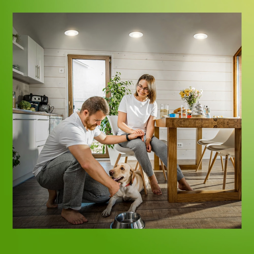 Briloner 7589036 - Σετ 3x ρυθμιζόμενο LED εντοιχισμένο φωτιστικό οροφής για μπάνιο KLIRA LED/4,9W/230V 2500/3000/4000K IP44 λευκό