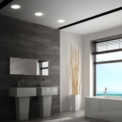Briloner 7605036 - ΣΕΤ 3xLED εντοιχισμένα φωτιστικά οροφής για μπάνιο LED/4,9W/230V 2700/4000/6500K IP44 λευκό