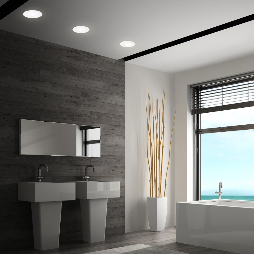 Briloner 7605036 - ΣΕΤ 3xLED εντοιχισμένα φωτιστικά οροφής για μπάνιο LED/4,9W/230V 2700/4000/6500K IP44 λευκό