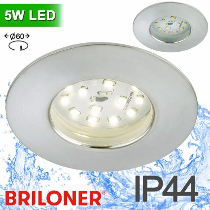 Briloner 8311-019 - Κρεμαστό φωτιστικό οροφής μπάνιου LED LED/5W/230V IP44