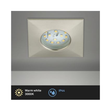 Briloner 8313-012 - Χωνευτό Φωτιστικό μπάνιου LED LED/5W/230V IP44 ματ χρώμιο