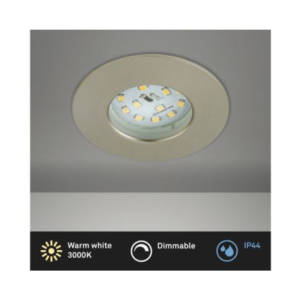 Briloner 8316-012 - LED εντοιχισμένο φωτιστικό μπάνιου ρυθμιζόμενης έντασης LED/5,5W/230V IP44 ματ χρώμιο