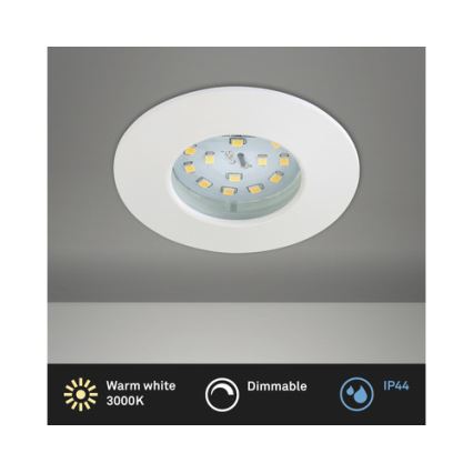 Briloner 8316-016 - LED Ρυθμιζόμενο εντοιχισμένο φωτιστικό μπάνιου LED/5,5W/230V IP44 λευκό