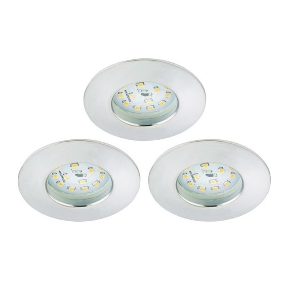 Briloner 8316-039-ΣΕΤ 3x LED Dimmable χωνευτό φωτιστικό μπάνιου LED/5,5W/230V IP44