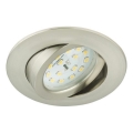 Briloner 8317-012 - Ρυθμιζόμενο εντοιχισμένο φωτιστικό οροφής για μπάνιο LED/5,5W/230V IP23 ματ χρώμιο