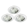 Briloner 8317-039-ΣΕΤ 3x LED Dimmable χωνευτό φωτιστικό μπάνιου LED/5,5W/230V IP23